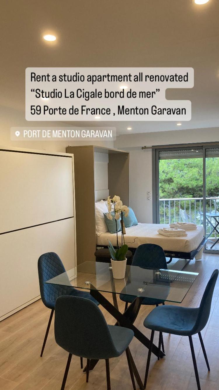 Studio Villa La Cigale Avec Grande Terrasse Мантон Екстер'єр фото